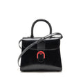 Delvaux brilliant MM box leather black with multicolour hardware
