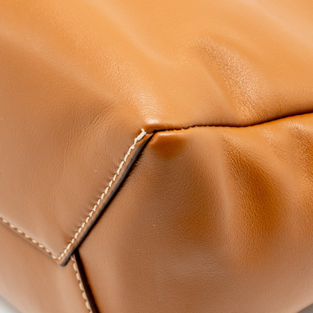 Miu Miu Small Ivy Leather Tote Bag Caramel GHW
