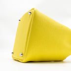 Hermes Picotin 18 Lock Bag Clemence 9R Lime SHW
