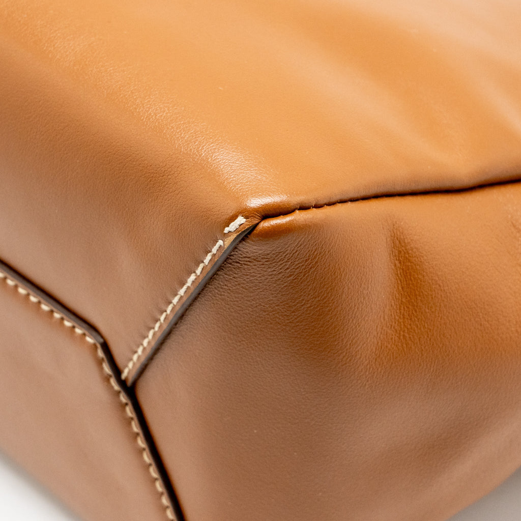 Miu Miu Small Ivy Leather Tote Bag Caramel GHW