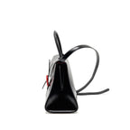 Delvaux brilliant MM box leather black with multicolour hardware