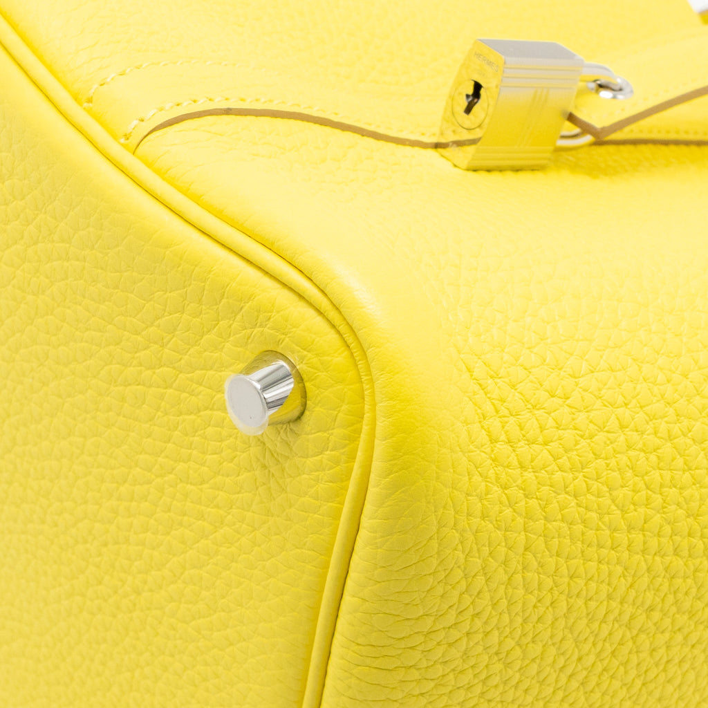 Hermes Picotin 18 Lock Bag Clemence 9R Lime SHW