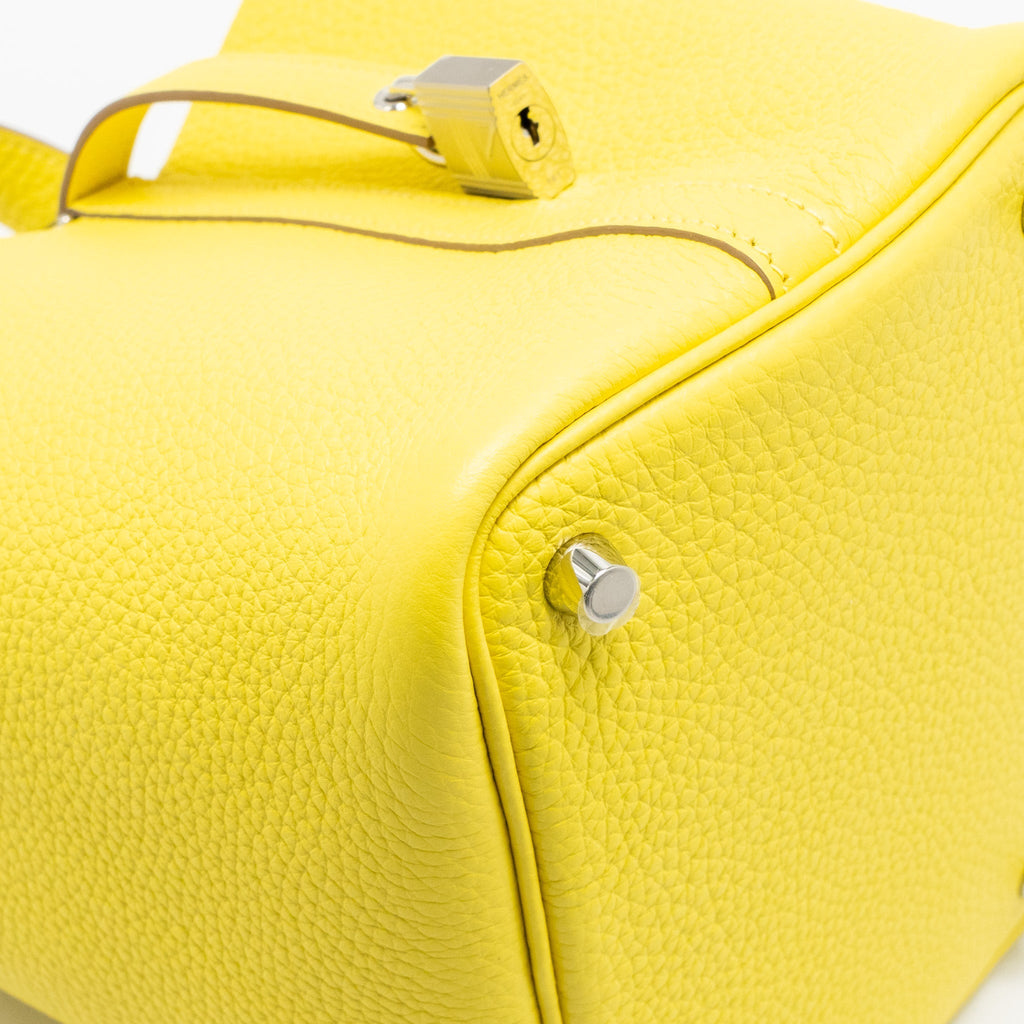 Hermes Picotin 18 Lock Bag Clemence 9R Lime SHW