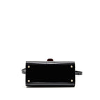 Delvaux brilliant MM box leather black with multicolour hardware