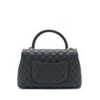 CHANEL MEDIUM COCO HANDLE 28CM CAVIAR BLACK LGHW