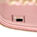 CHANEL 22C MINI VANITY WITH CHAIN CAVIAR PINK LGHW