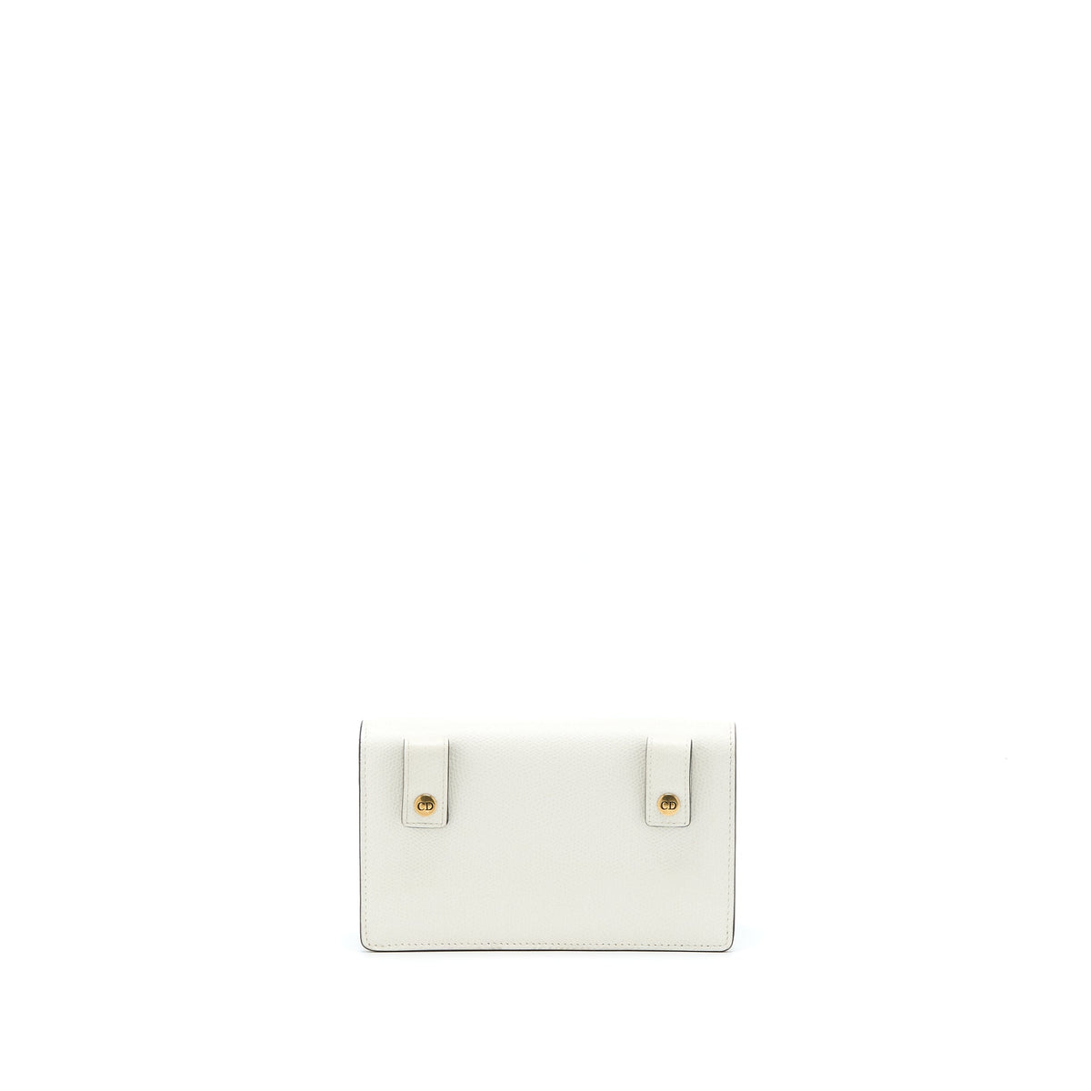DIOR SADDLE BELT POUCH CALFSKIN WHITE GHW