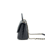 CHANEL MEDIUM COCO HANDLE 28CM CAVIAR BLACK LGHW