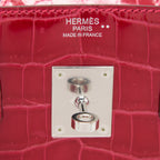 Hermes Birkin 30 Shiny Crocodile Rose Extreme SHW