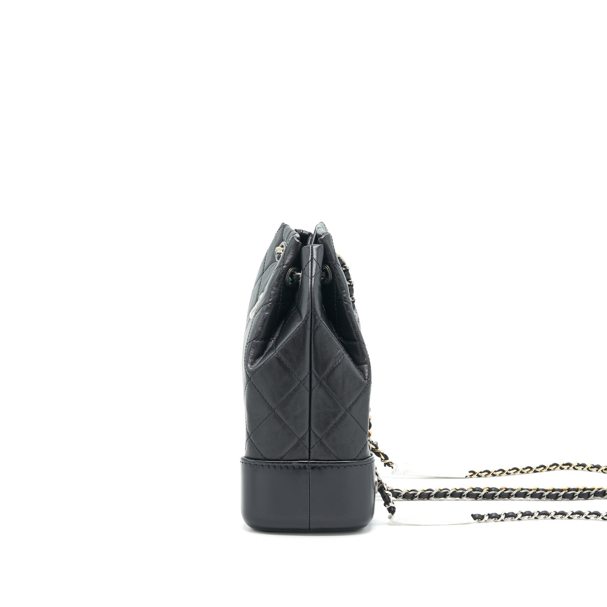 CHANEL SMALL GABRIELLE BACKPACK CALFSKIN BLACK MULTICOLOUR HARDWARE