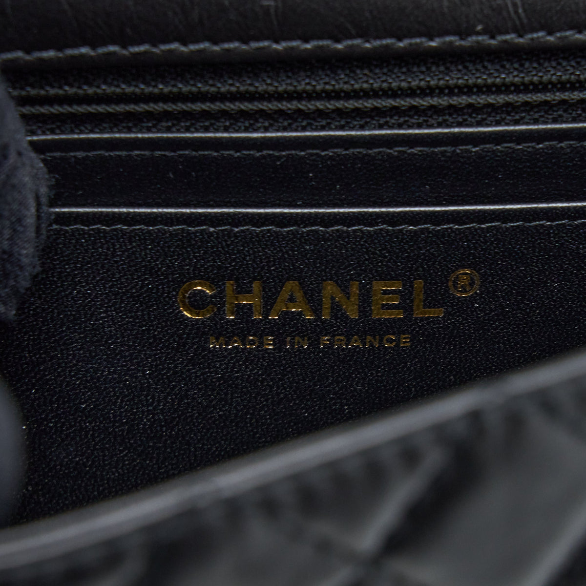 CHANEL MINI 2.55 REISSUE FLAP BAG AGED CALFSKIN BLACK BRUSHED GHW (MICROCHIP)