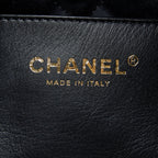 CHANEL 23S MINI 22 BAG WITH PEARL SHINY CALFSKIN BLACK GHW (MICROCHIP)