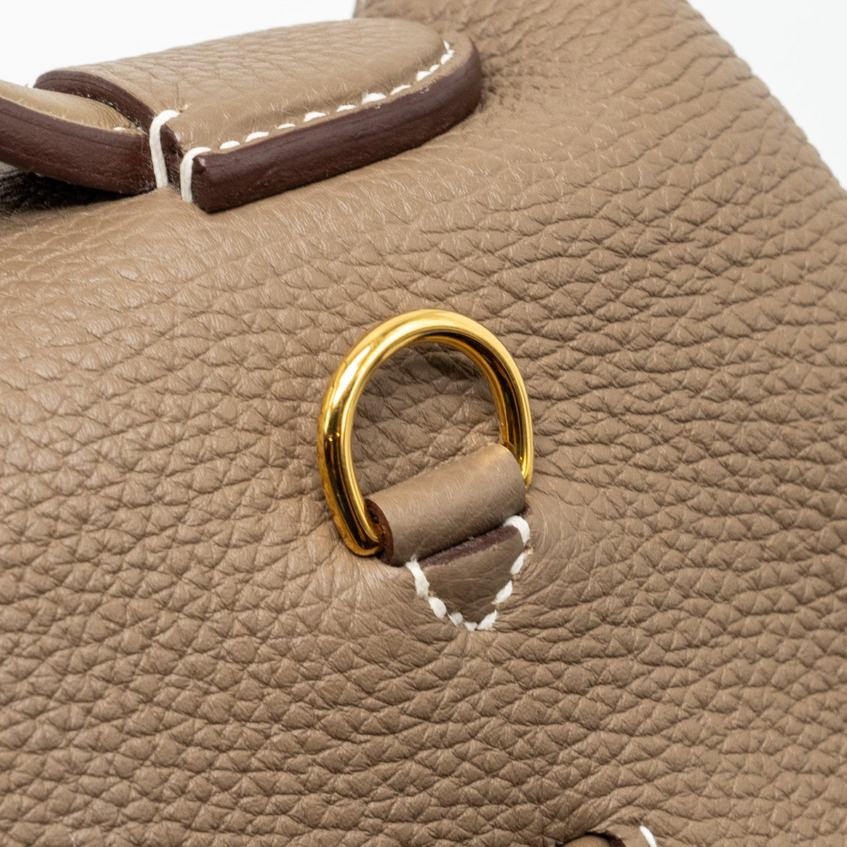 HERMES 2424 24/24-29 BAG TOGO/SWIFT ETOUPE GHW