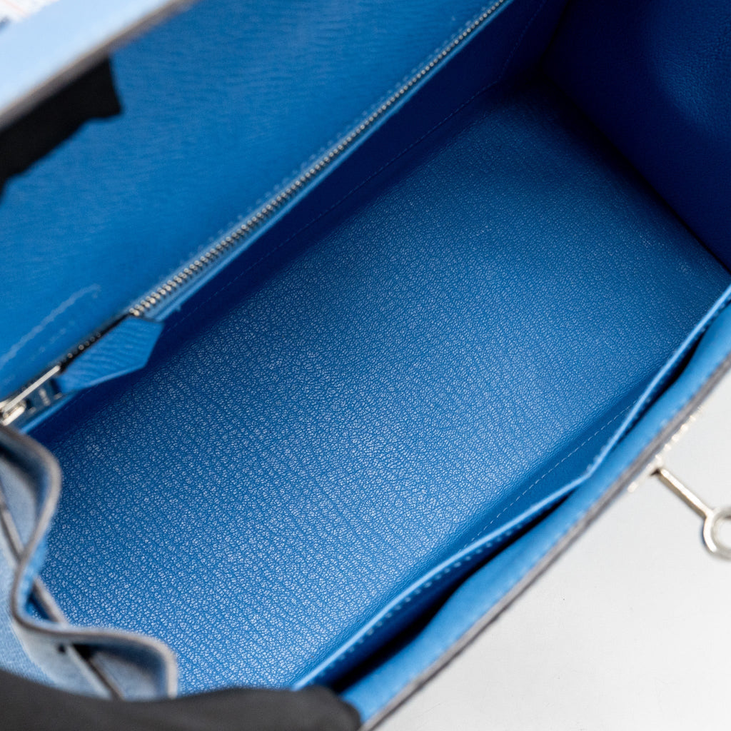 Hermes Kelly 28 Epsom 2T Blue Paradise SHW