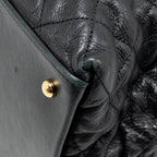 Chanel Quilted Chain Me Tote Bag Lambskin Black GHW