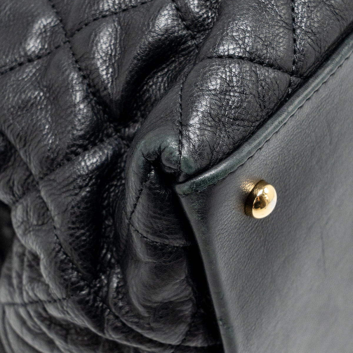 Chanel Quilted Chain Me Tote Bag Lambskin Black GHW
