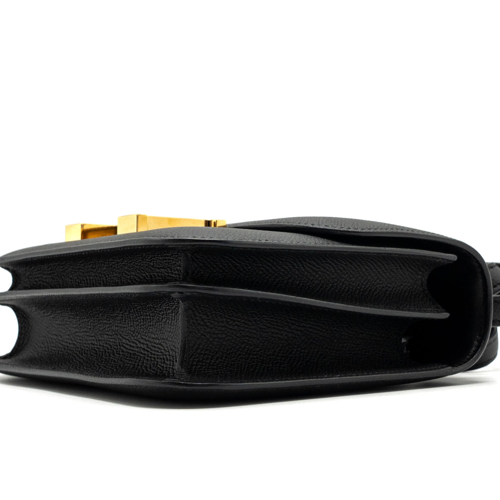 Hermes Mini Constance Epsom Black GHW
