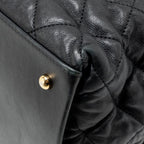 Chanel Quilted Chain Me Tote Bag Lambskin Black GHW