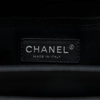 CHANEL CERF TOTE BAG GRAINED CALFSKIN BLACK SHW