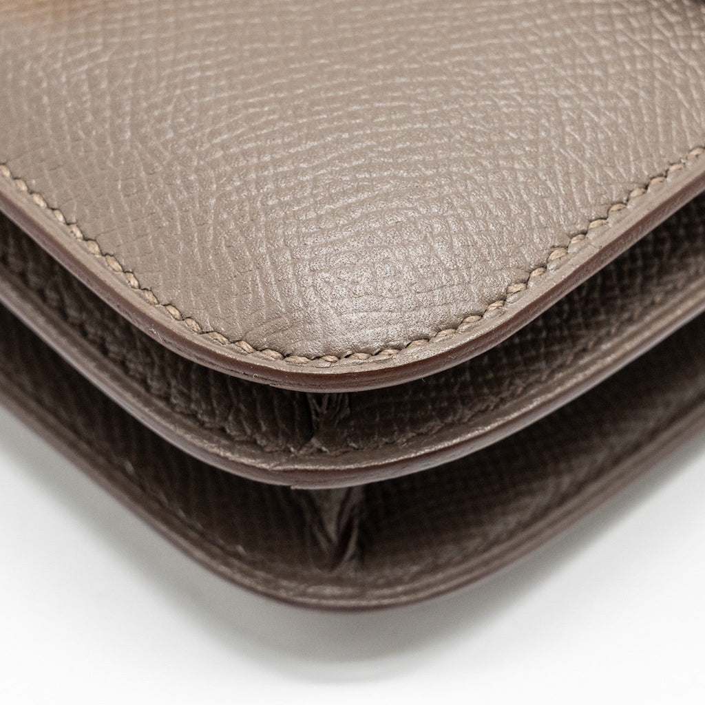 Hermes Mini Constance Epsom Gris Etain RGHW
