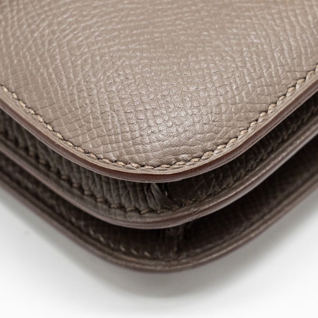 Hermes Mini Constance Epsom Gris Etain RGHW