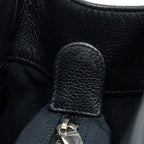 CHANEL CERF TOTE BAG GRAINED CALFSKIN BLACK SHW