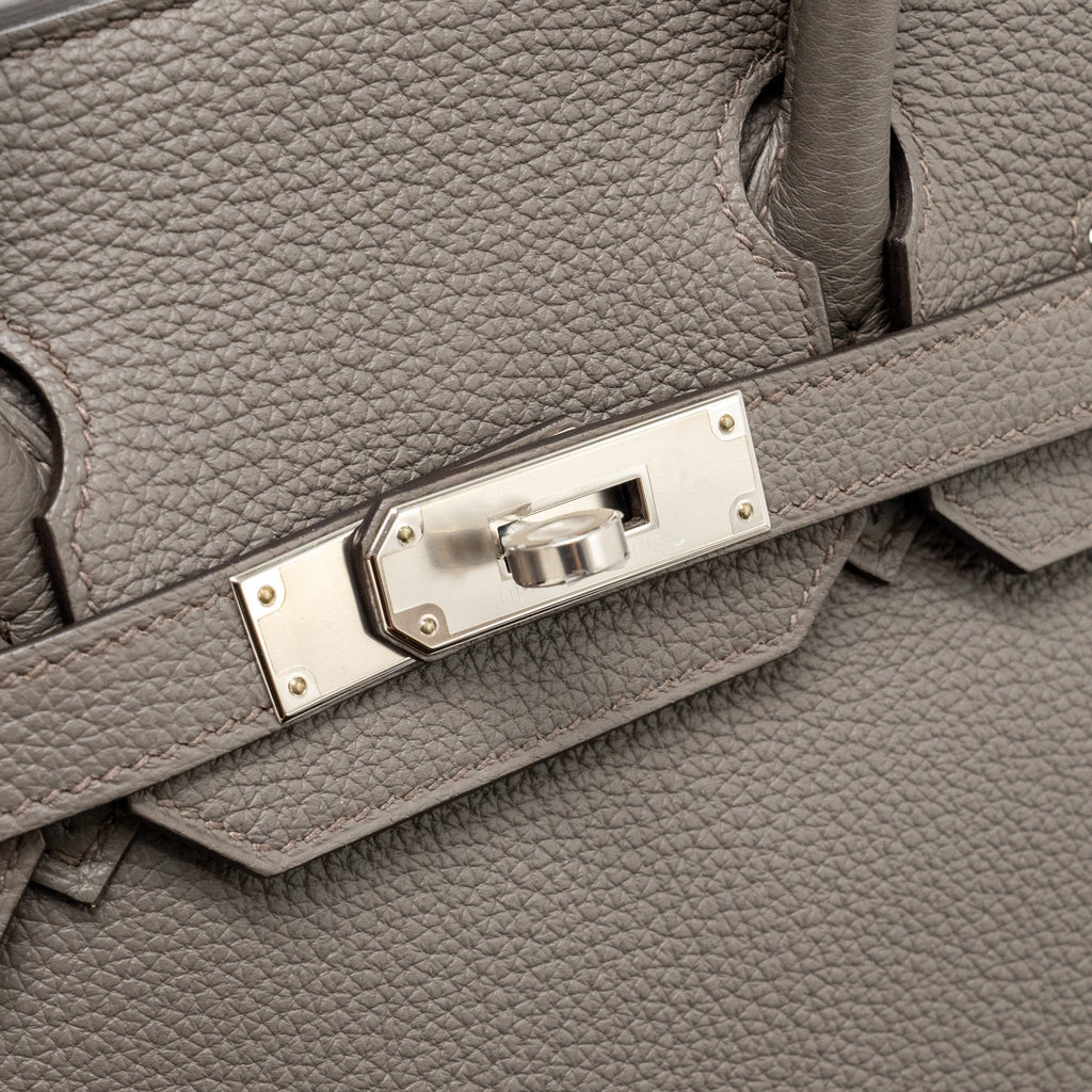 Hermes Birkin 30 Togo Gris Etain SHW