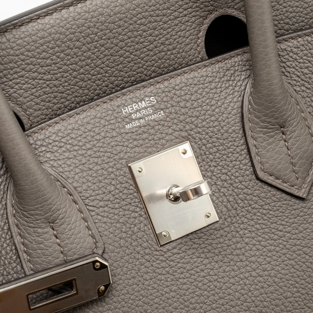 Hermes Birkin 30 Togo Gris Etain SHW