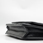 CHANEL CLASSIC WALLET ON CHAIN CAVIAR BLACK SHW (MICROCHIP)