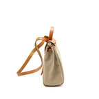 Hermes herbag 31 zip bag canvas/hunter leather beton SHW