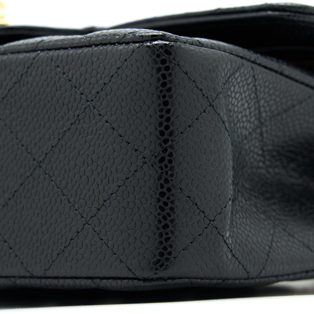 CHANEL SMALL CLASSIC DOUBLE FLAP BAG CAVIAR BLACK GHW (MICROCHIP)