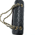 CHANEL SMALL CLASSIC DOUBLE FLAP BAG CAVIAR BLACK GHW (MICROCHIP)