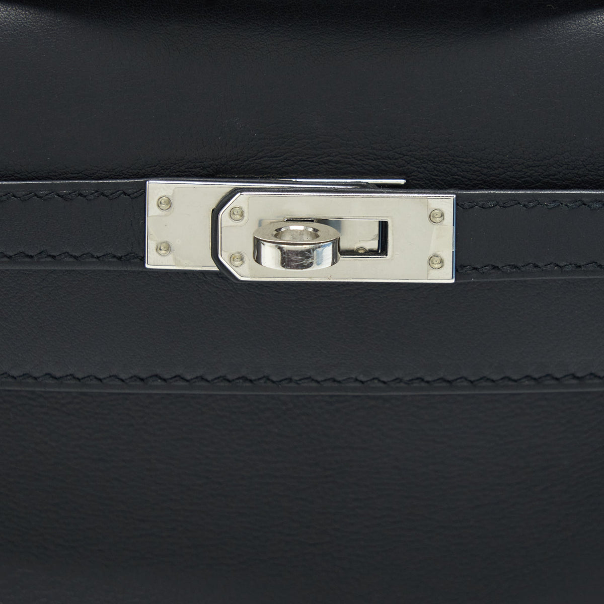 Hermes Kelly Pochette Swift Black SHW