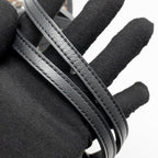 GOYARD SAINT LOUIS PM TOTE GOYARDINE CANVAS/CALFSKIN BLACK SHW