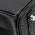 HERMES BIRKIN 30 TOGO BLACK BRUSHED SHW