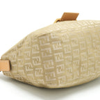 FENDI VINTAGE BAGUETTE FABRIC BEIGE GHW