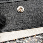 GOYARD SAINT LOUIS PM TOTE GOYARDINE CANVAS/CALFSKIN BLACK SHW