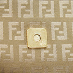 FENDI VINTAGE BAGUETTE FABRIC BEIGE GHW