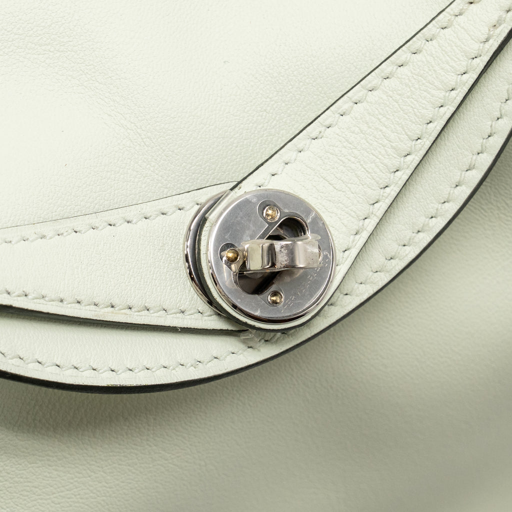 Hermes Mini Lindy Swift Vert Fizz SHW