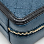 CHANEL SMALL FILIGREE VANITY CAMERA BAG CAVIAR NAVY/BLACK GHW