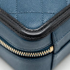 CHANEL SMALL FILIGREE VANITY CAMERA BAG CAVIAR NAVY/BLACK GHW
