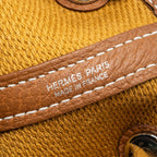 HERMES GARDEN PARTY 30 CANVAS/NEGONDA ECRU/DESERT/GOLD SHW