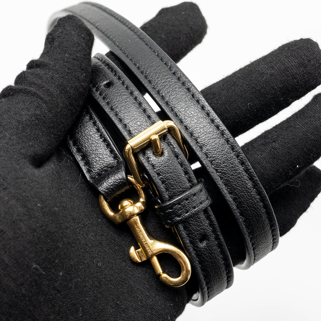Saint Laurent/YSL Toy Shopping Tote Bag Smooth Calfskin Black GHW