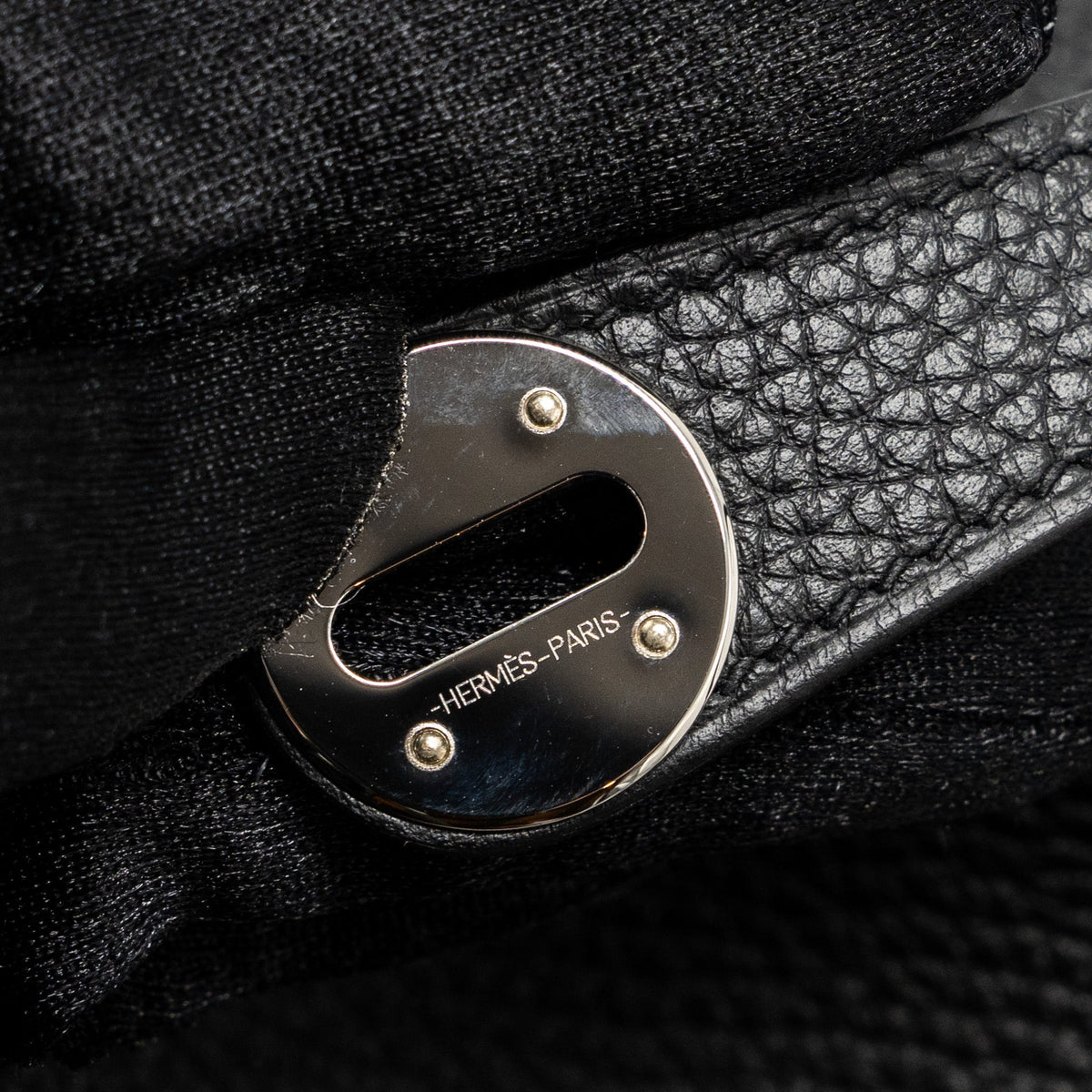 HERMES LINDY 30 CLEMENCE BLACK SHW