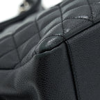 CHANEL GRAND SHOPPING TOTE GST CAVIAR BLACK SHW