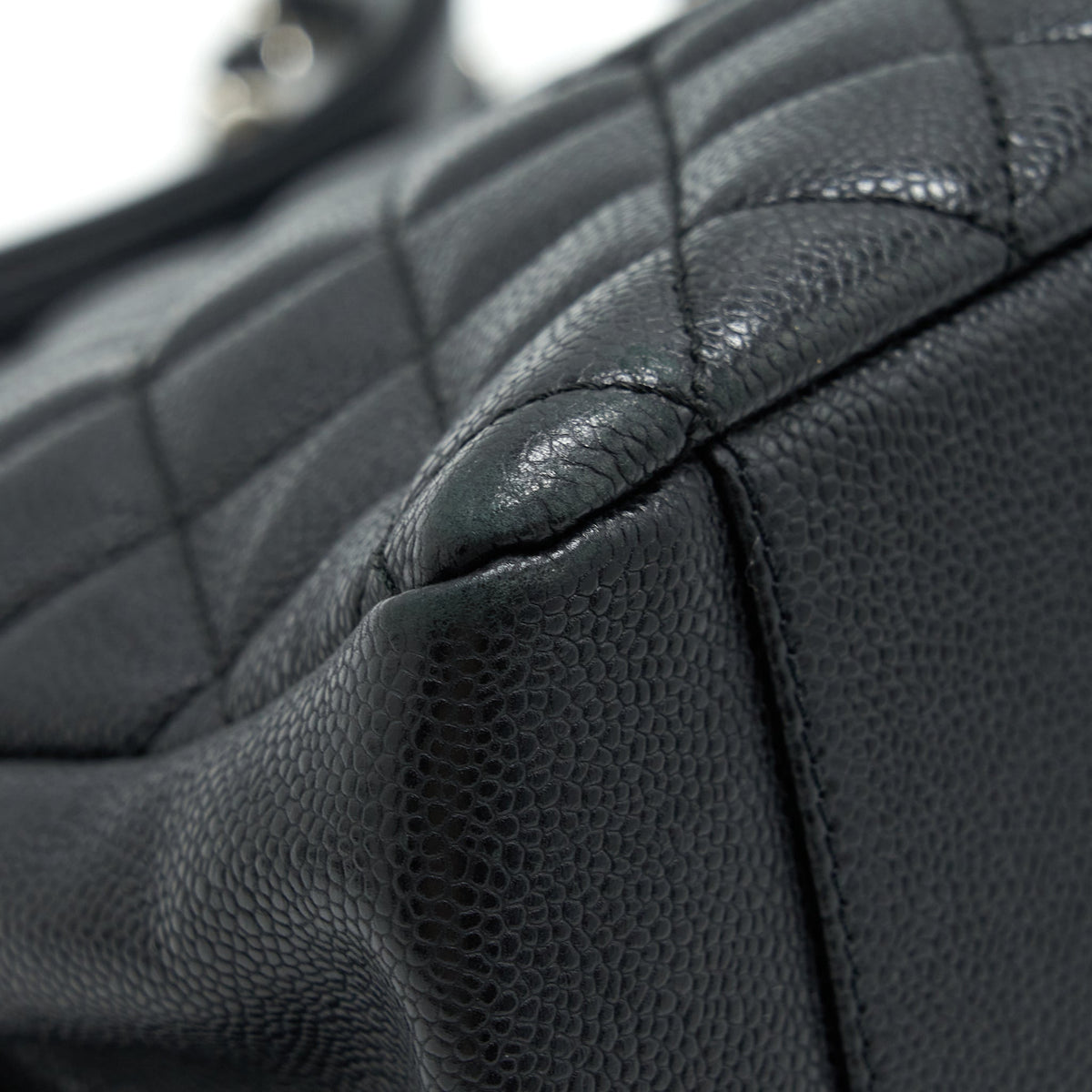 CHANEL GRAND SHOPPING TOTE GST CAVIAR BLACK SHW