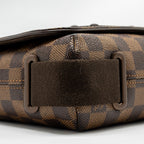 LOUIS VUITTON BROOKLYN PM MESSENGER BAG DAMIER EBENE CANVAS BROWN HARDWARE