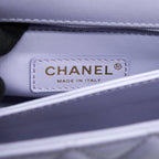 CHANEL 21K COCO HANDLE CAVIAR LILAC/ LIGHT PURPLE LGHW