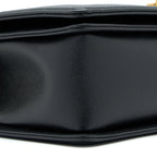 CHANEL MEDIUM BOY BAG CAVIAR BLACK BRUSHED GHW (MICROCHIP)