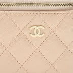CHANEL MINI VANITY LIGHT BEIGE CAVIAR GHW